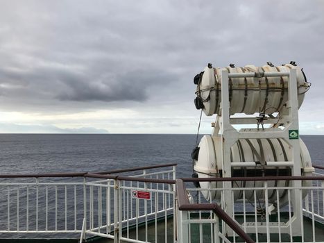 Rescue object on a ferry at sea