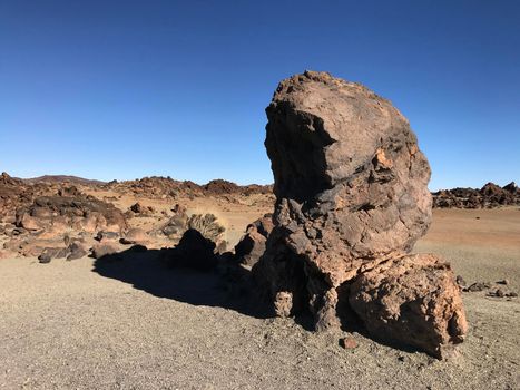 Landscape around Mount Teide a volcano on Tenerife in the Canary Islands