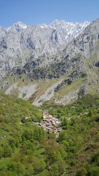 Village Caín de Valdeón in Spain