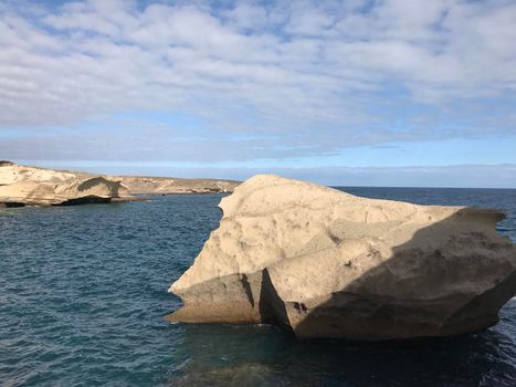 Big rock at the coast of San Miguel de Tajao in Tenerife