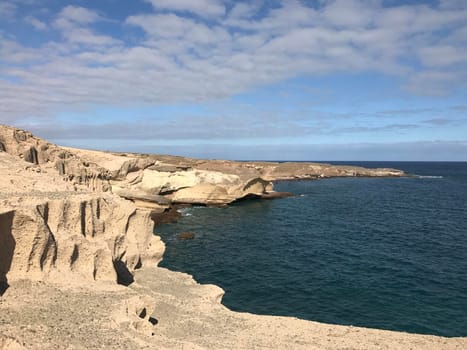 Rocky coast of San Miguel de Tajao in Tenerife