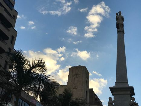 Statue at Plaza de la Candelaria in Santa Cruz de Tenerife