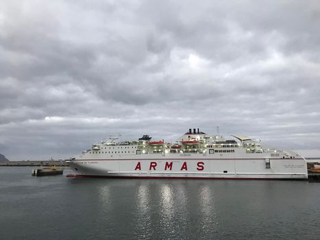 Armas ferry in the harbour of Santa Cruz de Tenerife