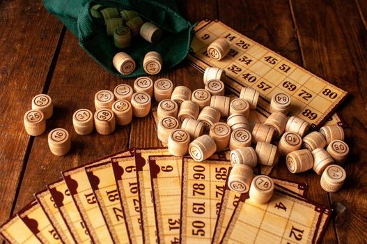 family vintage interesting lotto bingo game