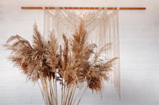 Beautiful boho macrame wall panel will add a cozy atmosphere and charm to any space in your home