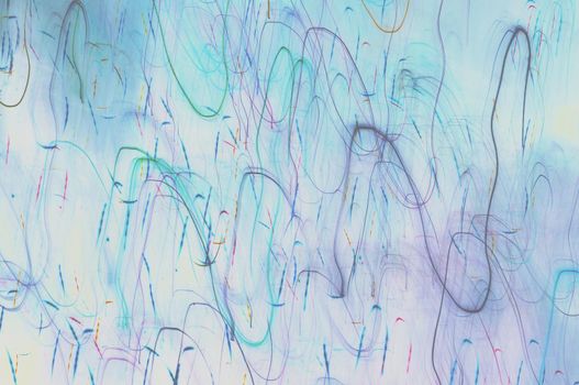 abstract background with colorful strokes blue green pink