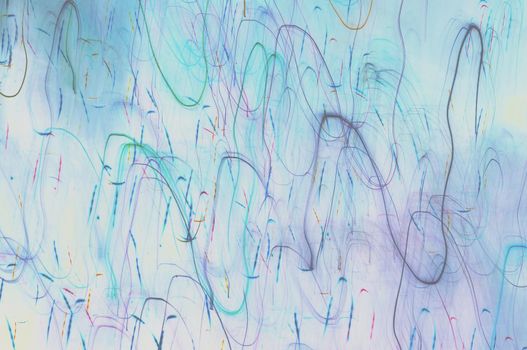 abstract background with colorful strokes blue green pink