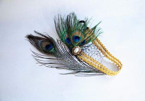 Fashion hair jewelry headpiece great gatsby for women - 1930s  and cigarette holder lady 