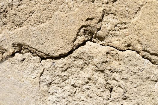 Textured rough and cracked surface close-up.Texture or background