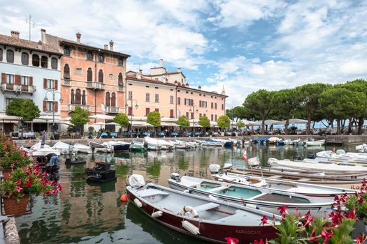 Porto Vecchio di Desenzano. Desenzano del Garda (BS), ITALY - August 24, 2020.