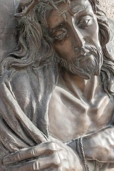 Portrait photo of Jesus Christ statue