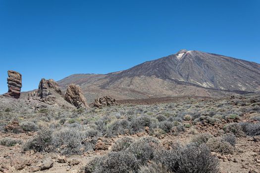 Mountain landscape. Foothills of the Teide volcano (Tenerife, Spain)
