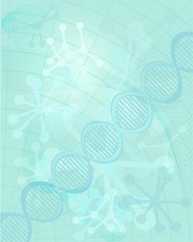 DNA structure molecular scientific medical background