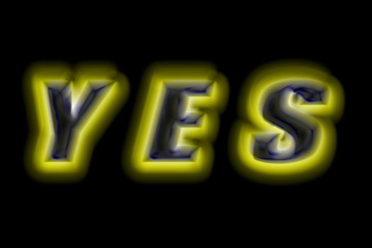 Yellow stroke on. Front view