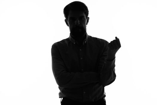 shadow men studio lifestyle anonymity lifestyle incognito. High quality photo