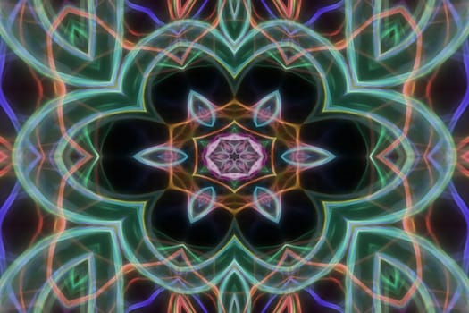 Abstract multicolored fractal neon background.
