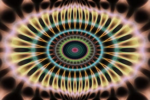 Abstract multicolored fractal neon background.