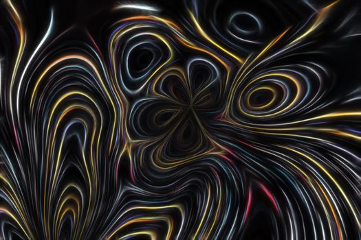 Abstract multicolored fractal neon background.