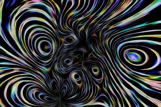 Abstract multicolored fractal neon background.