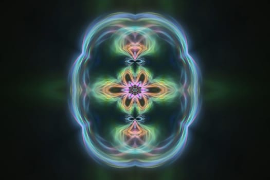 Abstract multicolored fractal neon background.