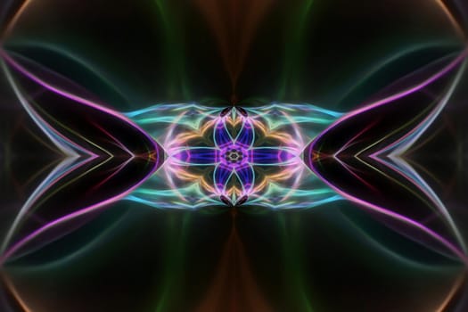 Abstract multicolored fractal neon background.
