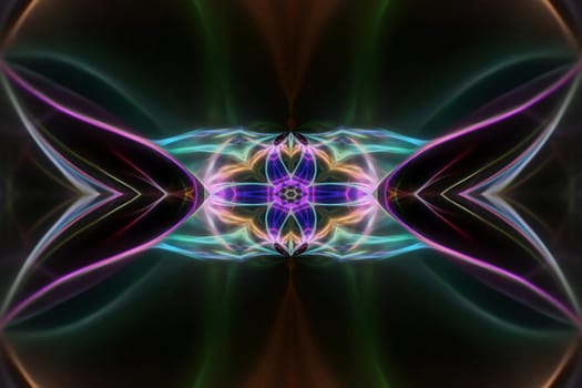 Abstract multicolored fractal neon background.