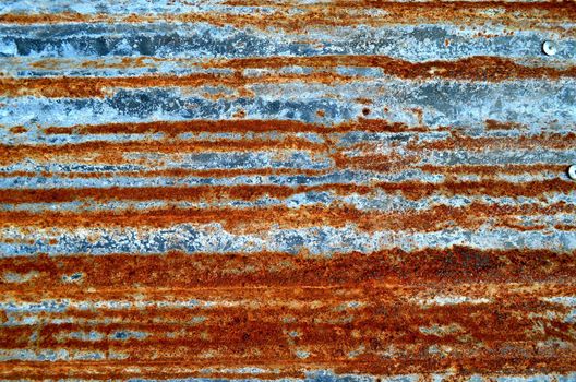 Closeup Rusted Galvanized iron plate, texture for background