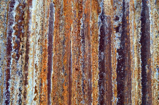 Closeup Rusted Galvanized iron plate, texture for background