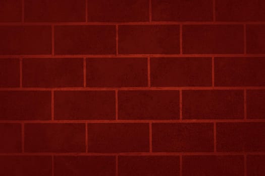 Graphic drawing imitation of red brick wall for background or texture