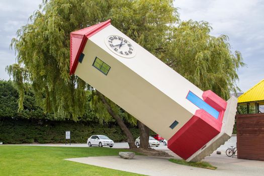 Wanaka, New Zealand - March 24, 2015: Exterior view of Puzzling World