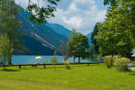 Beautiful view of the lake Plansee. Austria