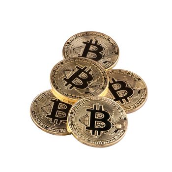 Bitcoin isolated on white background.Conceptual design for technology of Cryptocurrency and money investing.