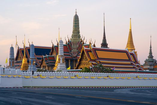 Temple of the Emerald Buddha or Wat Phra Kaew temple in Bangkok,Thailnd