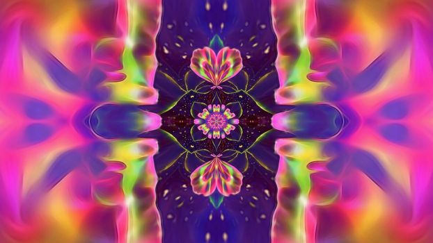 Abstract floral fantasy dark background. Illustration for design