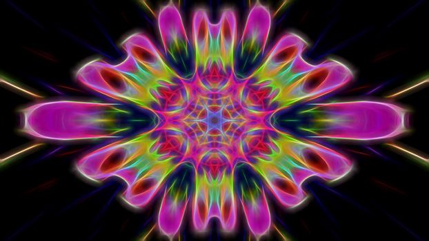 Abstract floral fantasy dark background. Illustration for design