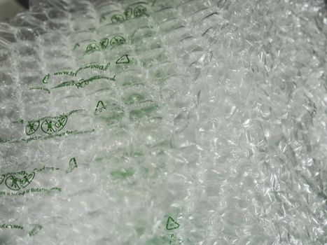 bubble wraps foils and packaging materials on display  Turin Italy February 13 2020