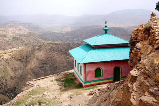 Ancient Debre Damo monastery building, Tigray, Ethiopia