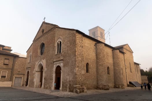 terni.italy jenuary 30 2021:church of San Francesco di terni in the city center