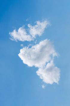 Nature white cloud on blue sky background in daytime, photo of nature cloud for freedom and nature concept.