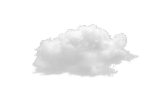 Nature white clouds isolate on white background. Cutout clouds element design for multi purpose use.