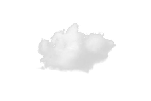 Nature white clouds isolate on white background. Cutout clouds element design for multi purpose use.