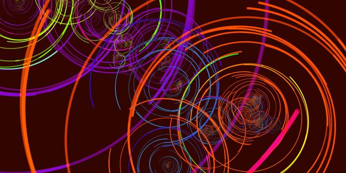 Vintage Background with Retro Colors and Circles Concept