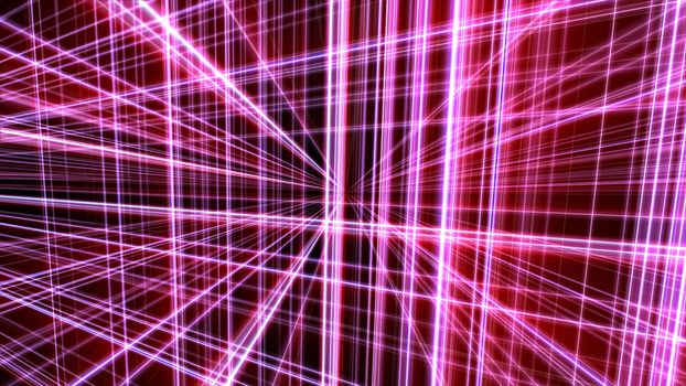3d lines neon background abstract, render illustration