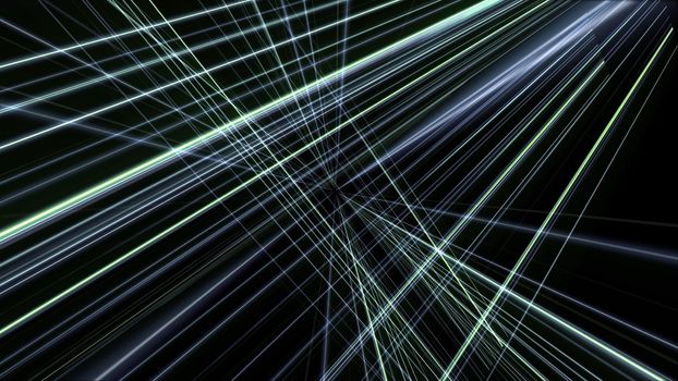 3d lines neon background abstract, render illustration