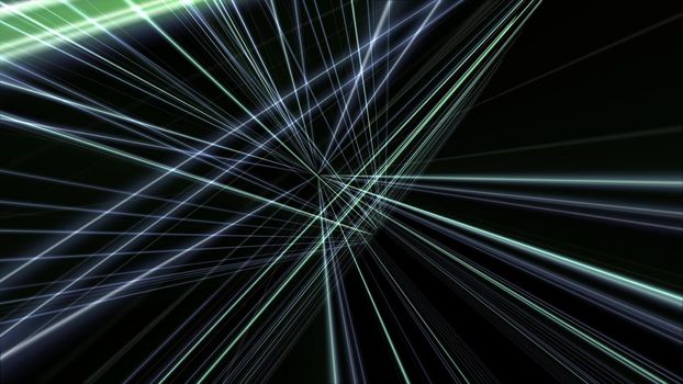 3d lines neon background abstract, render illustration