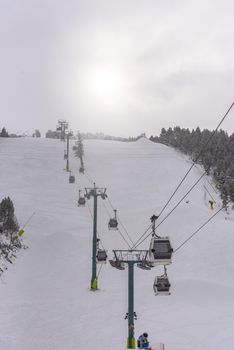 Platform of the Grandvalira Ski Resort in Soldeu.