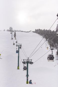 Platform of the Grandvalira Ski Resort in Soldeu.