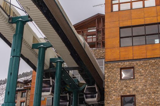 Platform of the Grandvalira Ski Resort in Soldeu.