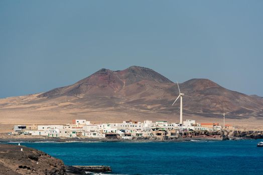 Cityscape in Jandia lighthouse in the South of Fuerteventura,Canary Islands,Spain.