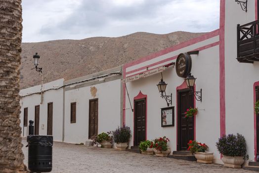 Betancuria, Fuerteventura, Spain : 2020 October 6 :  Cityscape in Bentancuria on the island of Fuerteventura in Spain in summer.
